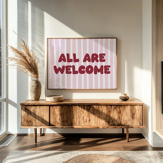 All Are Welcome, Pink Stripe