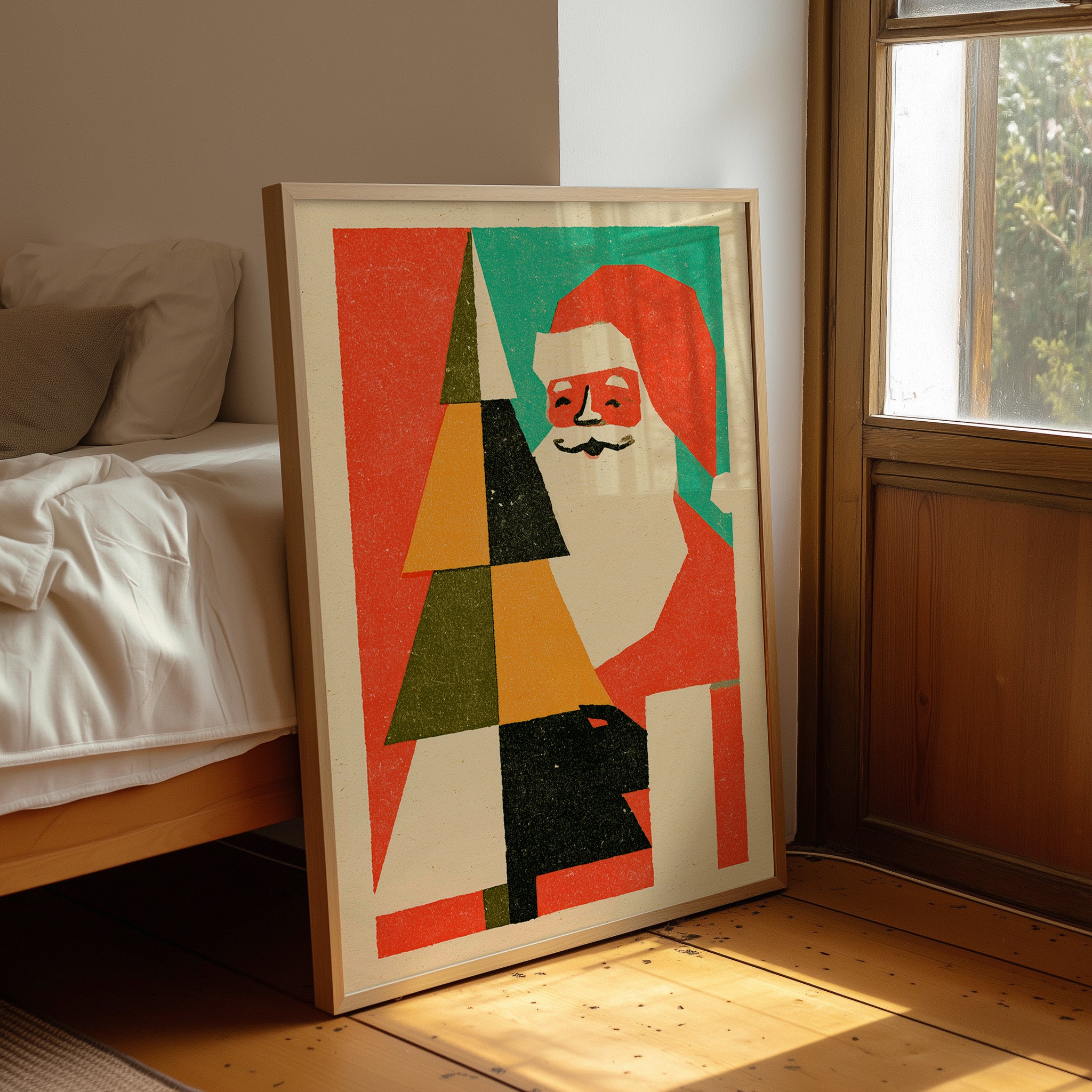 Modernist Santa, Front & Center