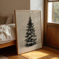Snow-Laden Fir, Oil Study
