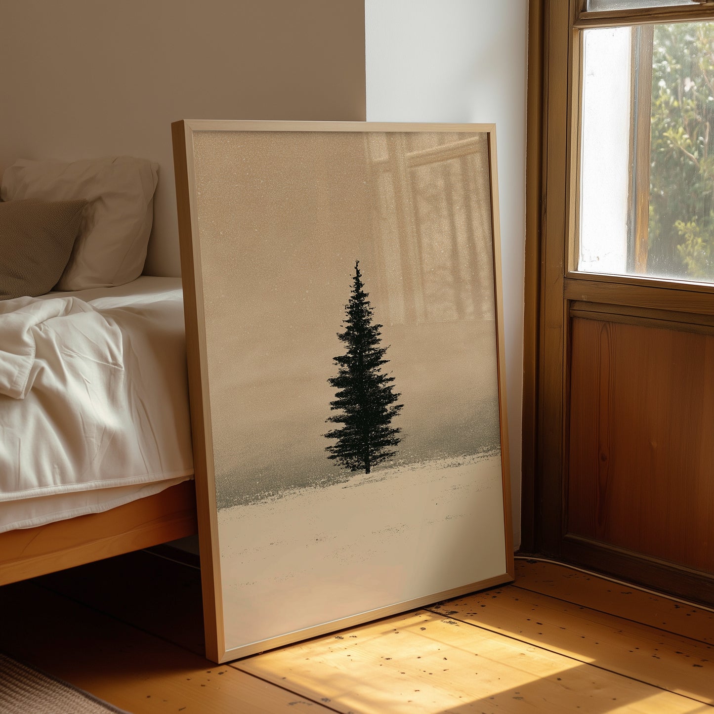 Solitary Pine, Golden Haze