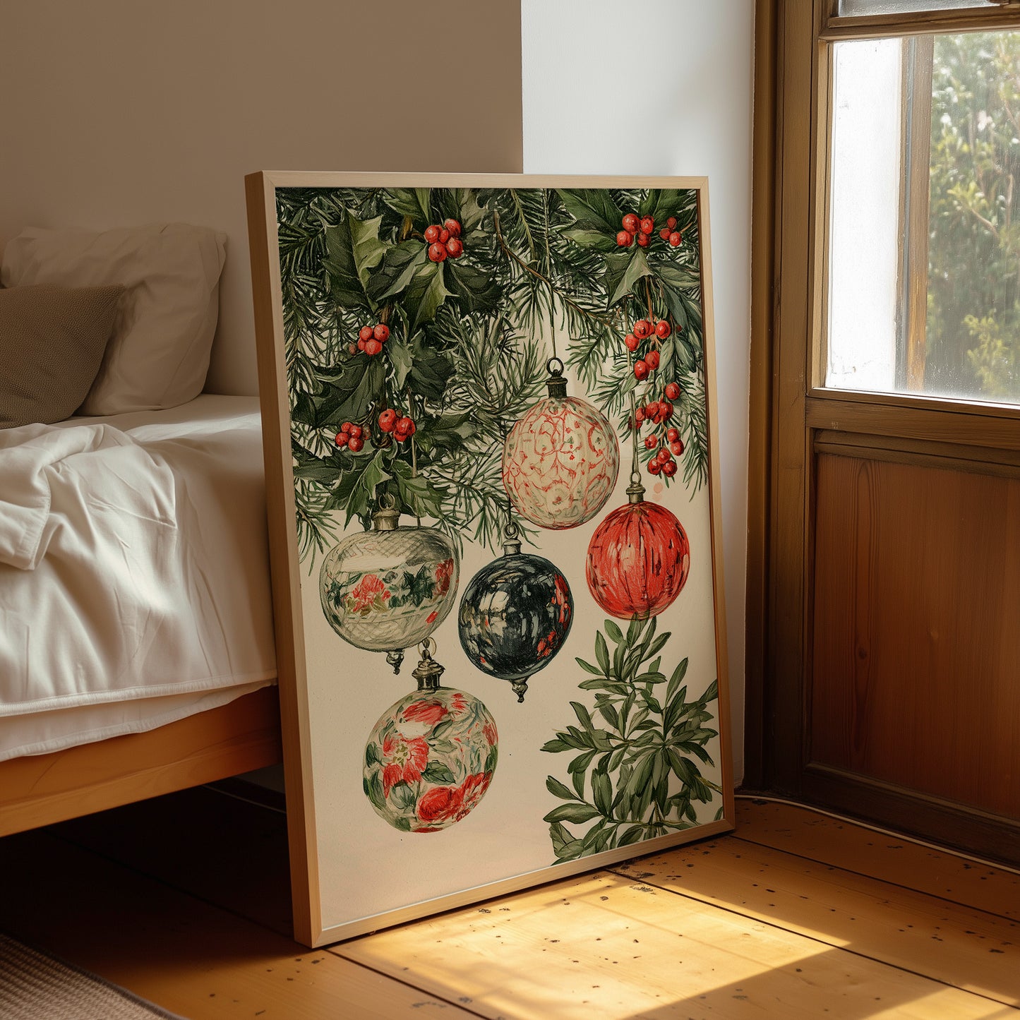 Painted Ornaments in the Boughs