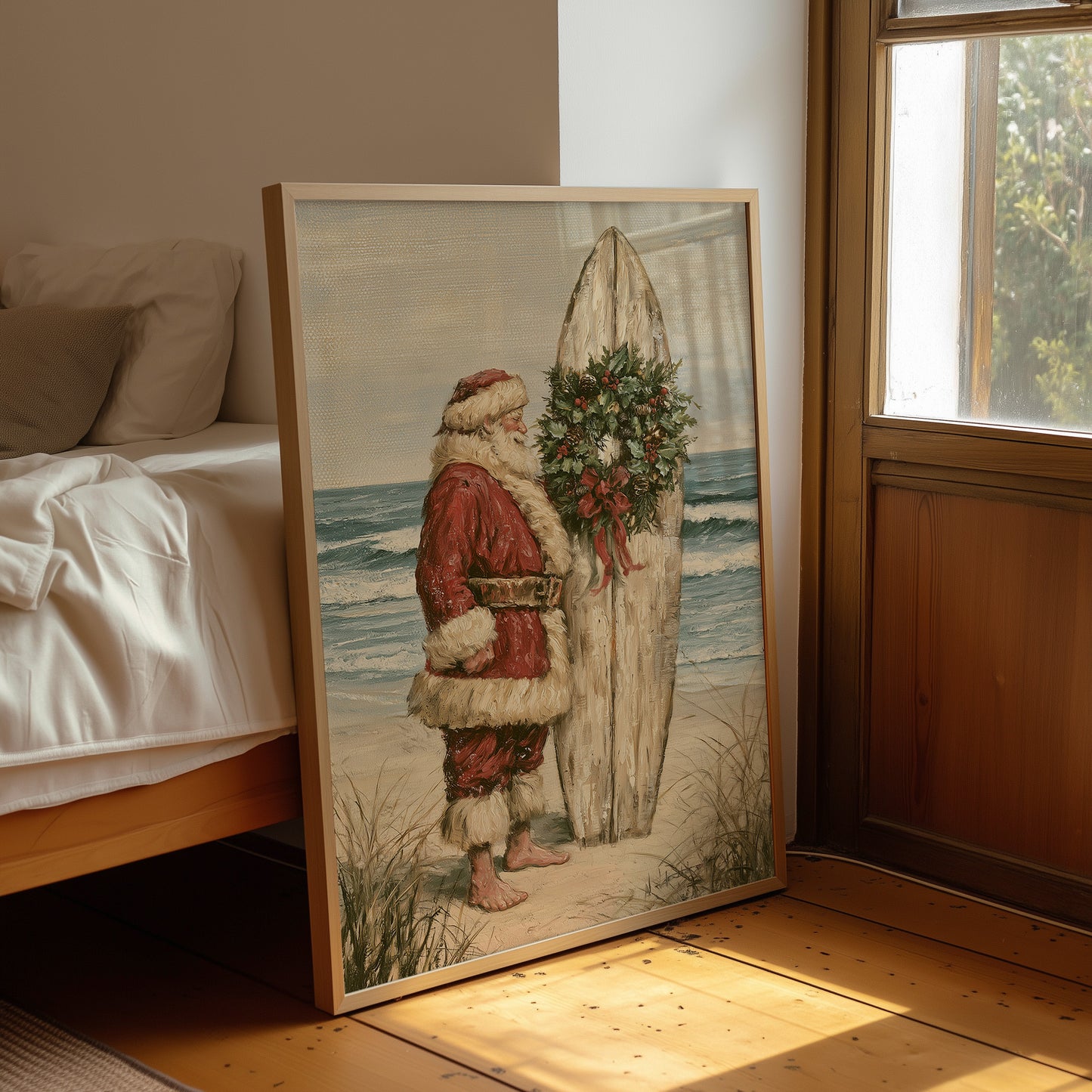 Santa's Coastal Christmas, Oils