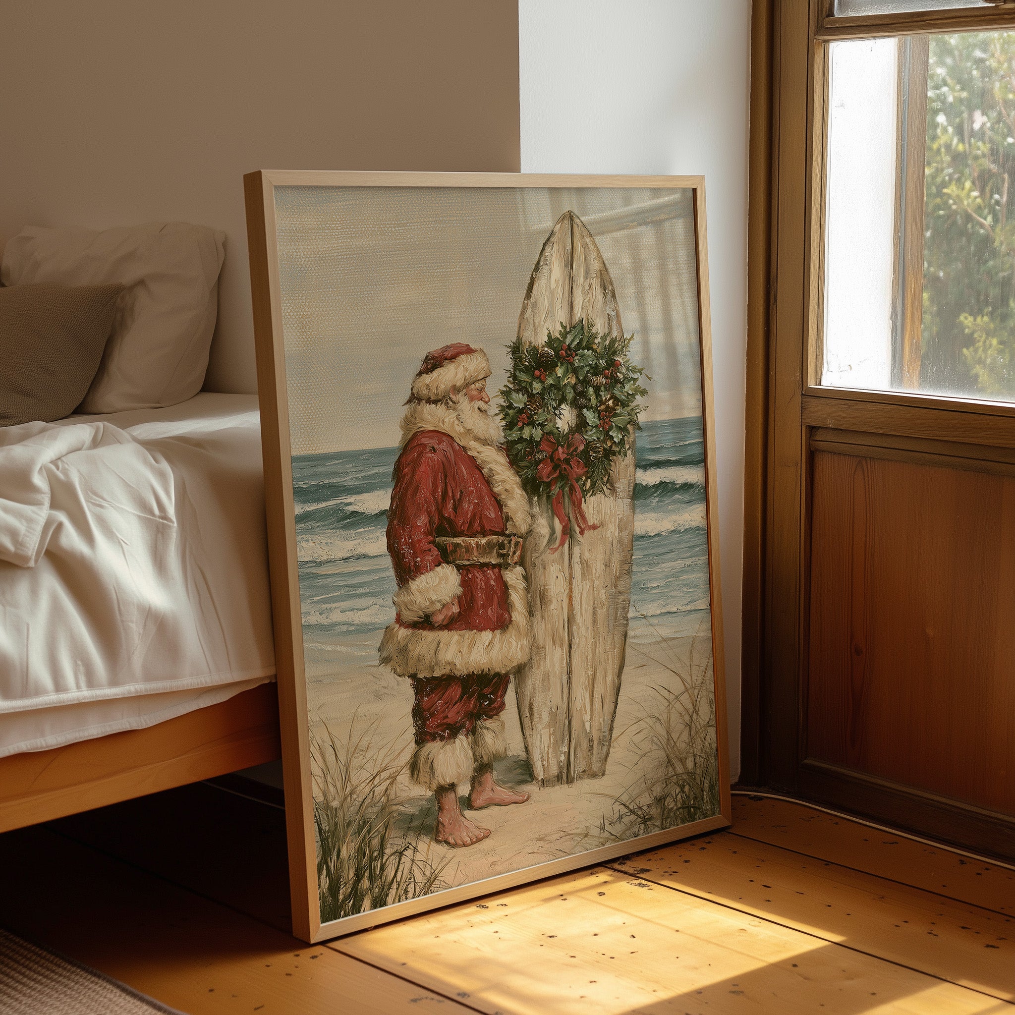 Santa's Coastal Christmas, Oils