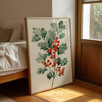 Holly Branch, Loosely Painted