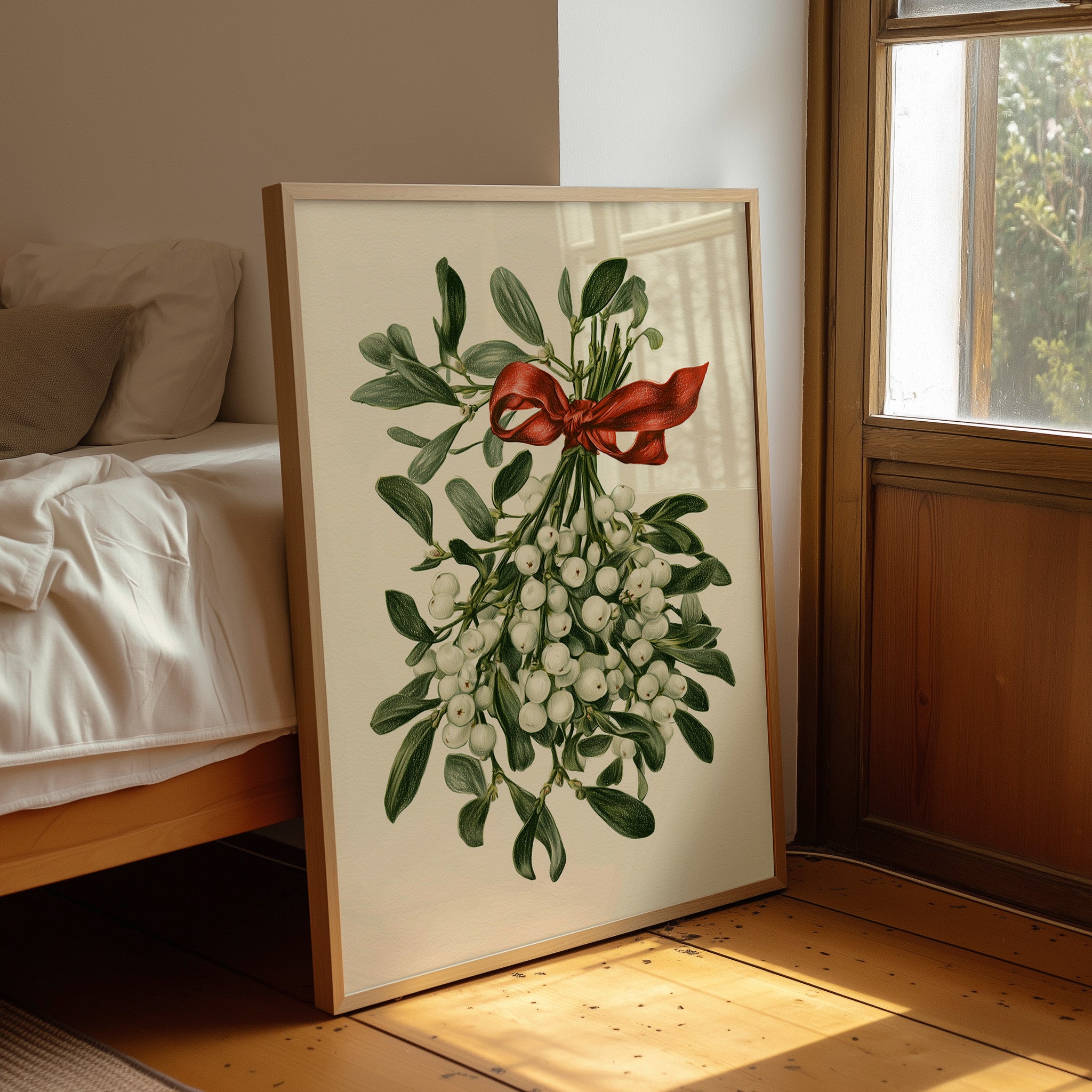 Mistletoe, Tied in Red