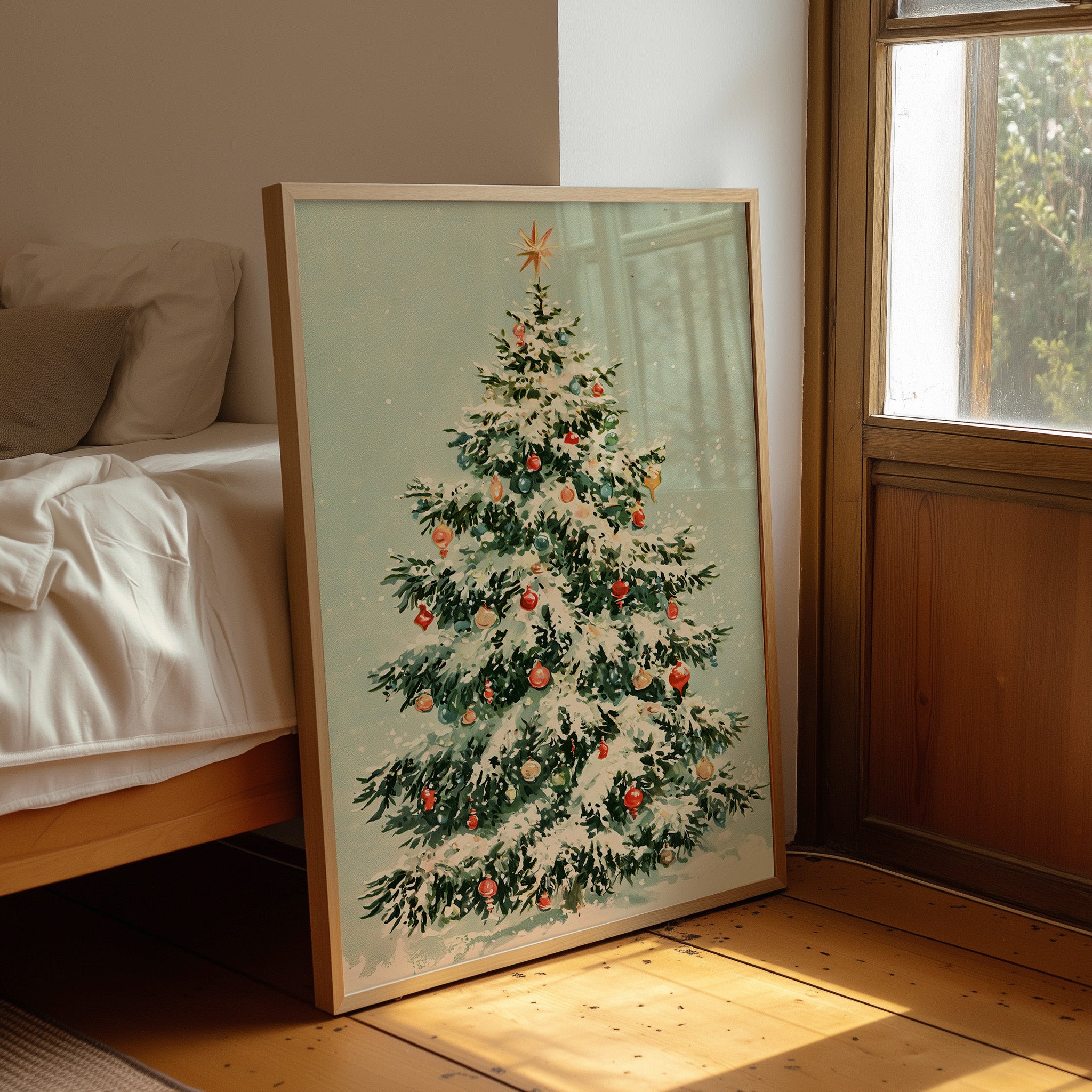 Snow-Laden and Star-Topped