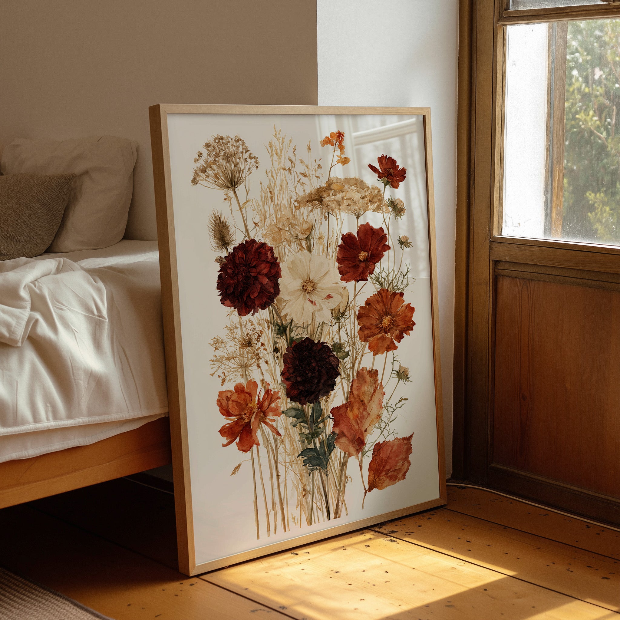 Autumn Pressed Flower Bouquet