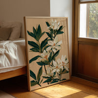 White Lily Botanical Painting