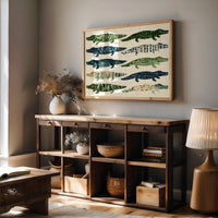 Ten Painted Alligators