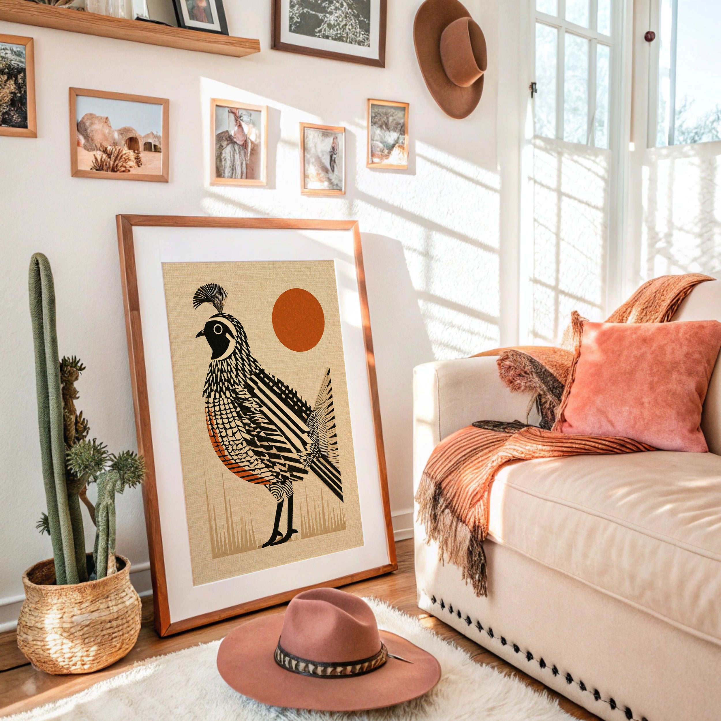 Quail Strikes A Pose
