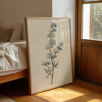 Blossom Branch In Blue And Cream