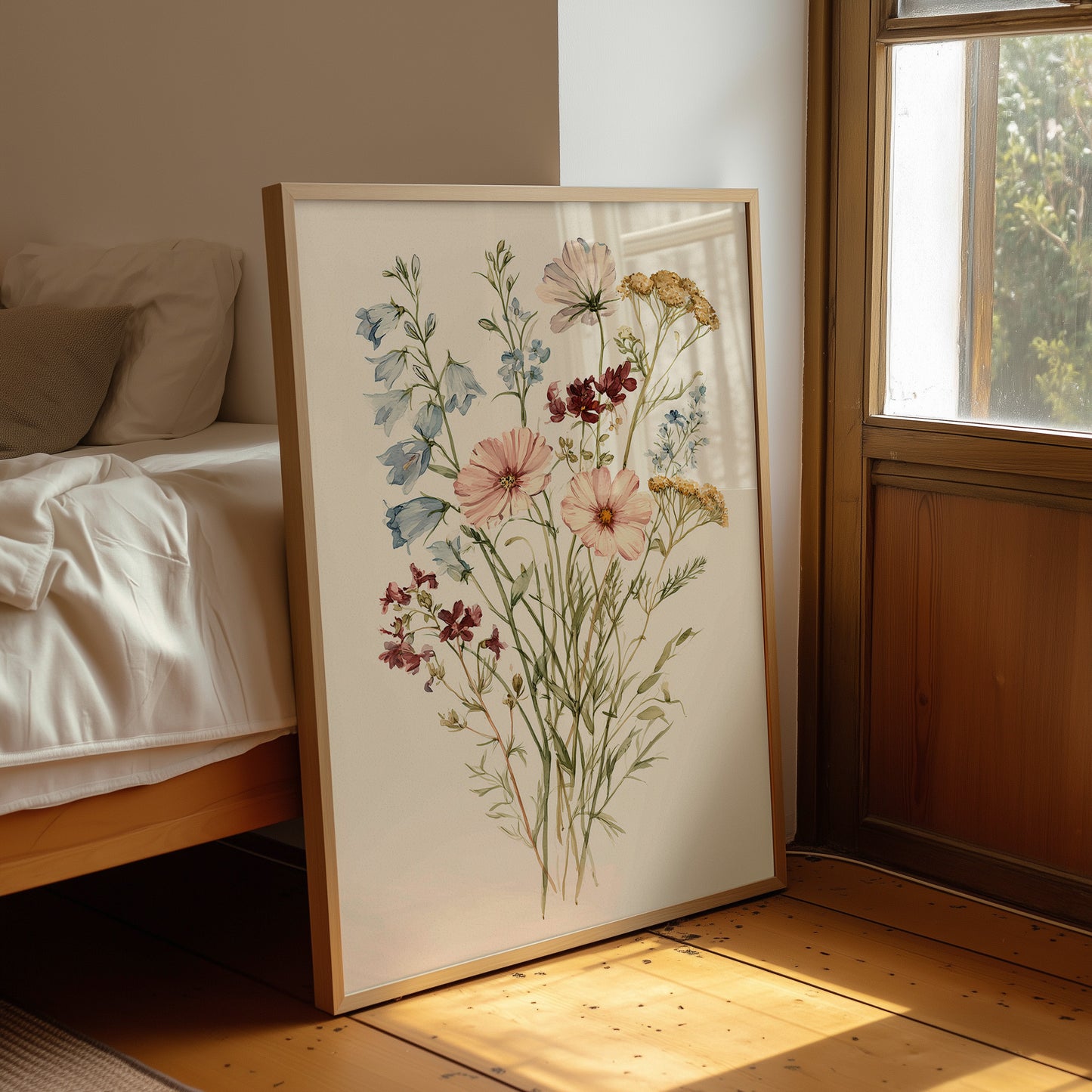 Wildflower Bouquet In Watercolor