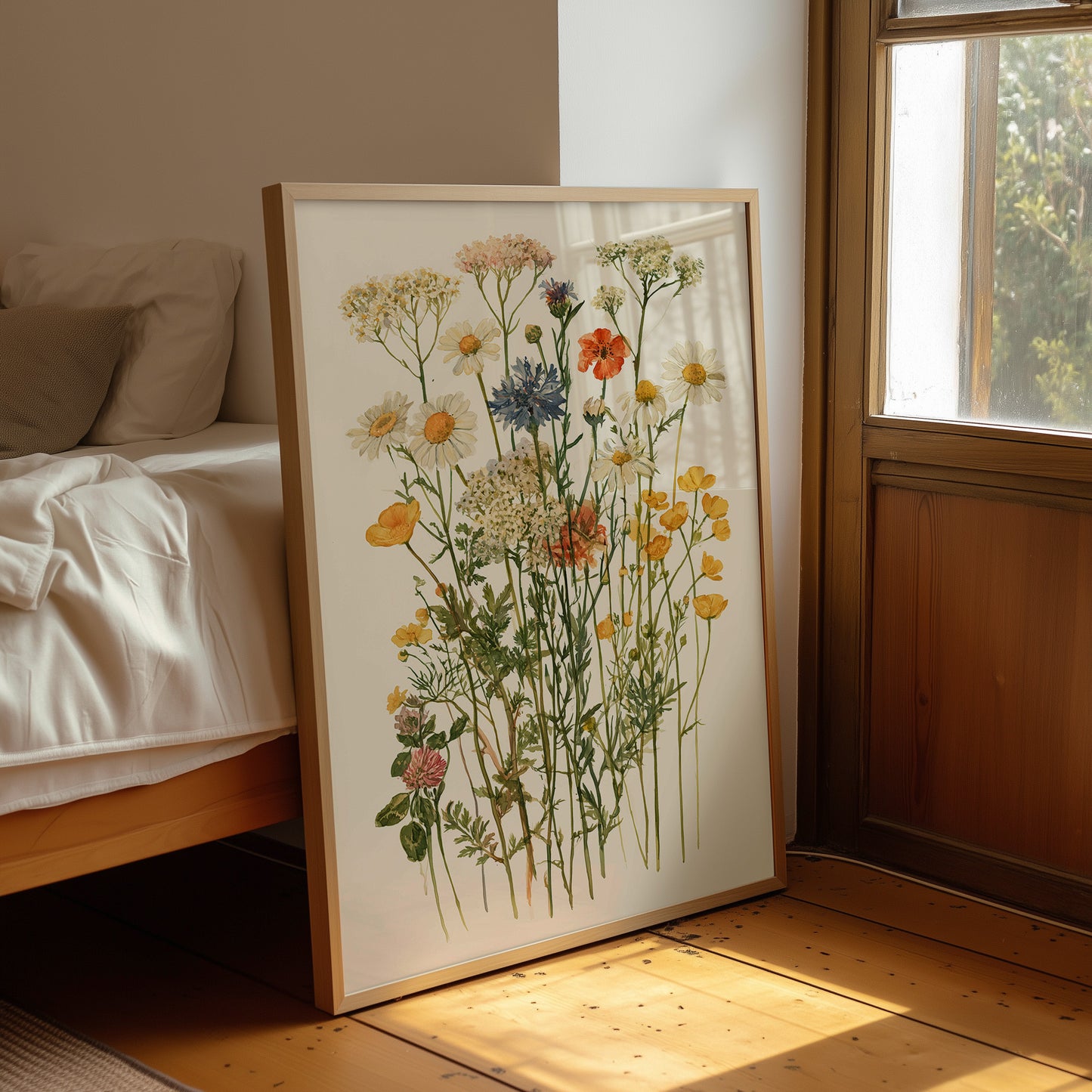 Meadow Row In Watercolor