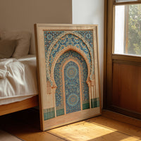 Moroccan Archway In Mosaic Blue