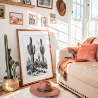 Desert Engraving With Agave
