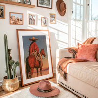 Vaquero on Chestnut Horse