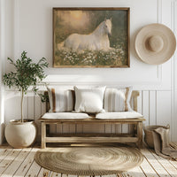 Daisies And A Quiet Horse
