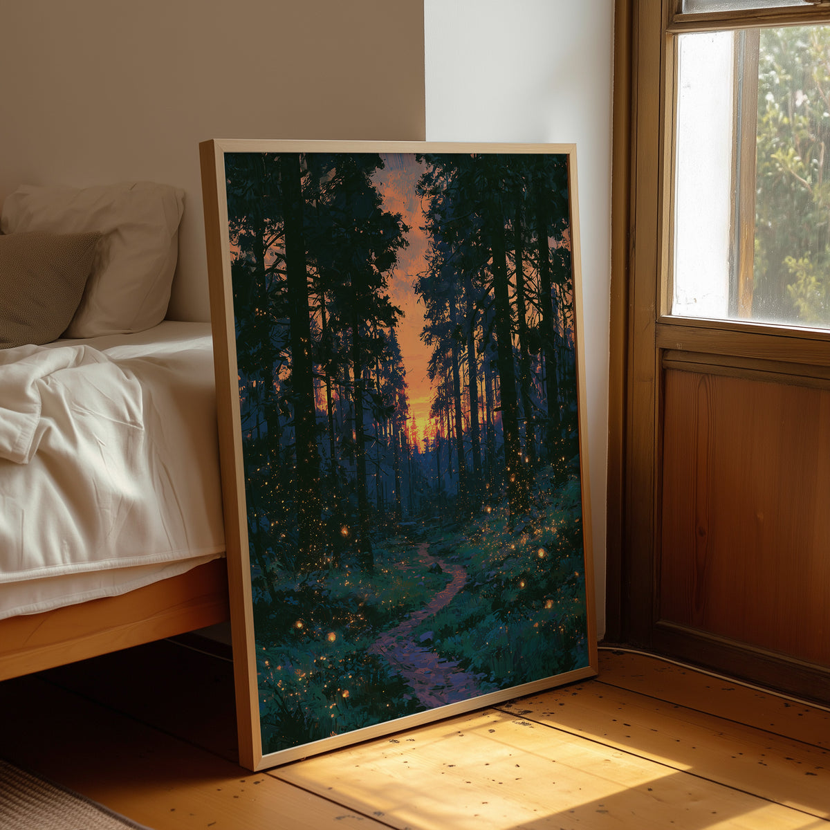 Fireflies at Dusk's Edge