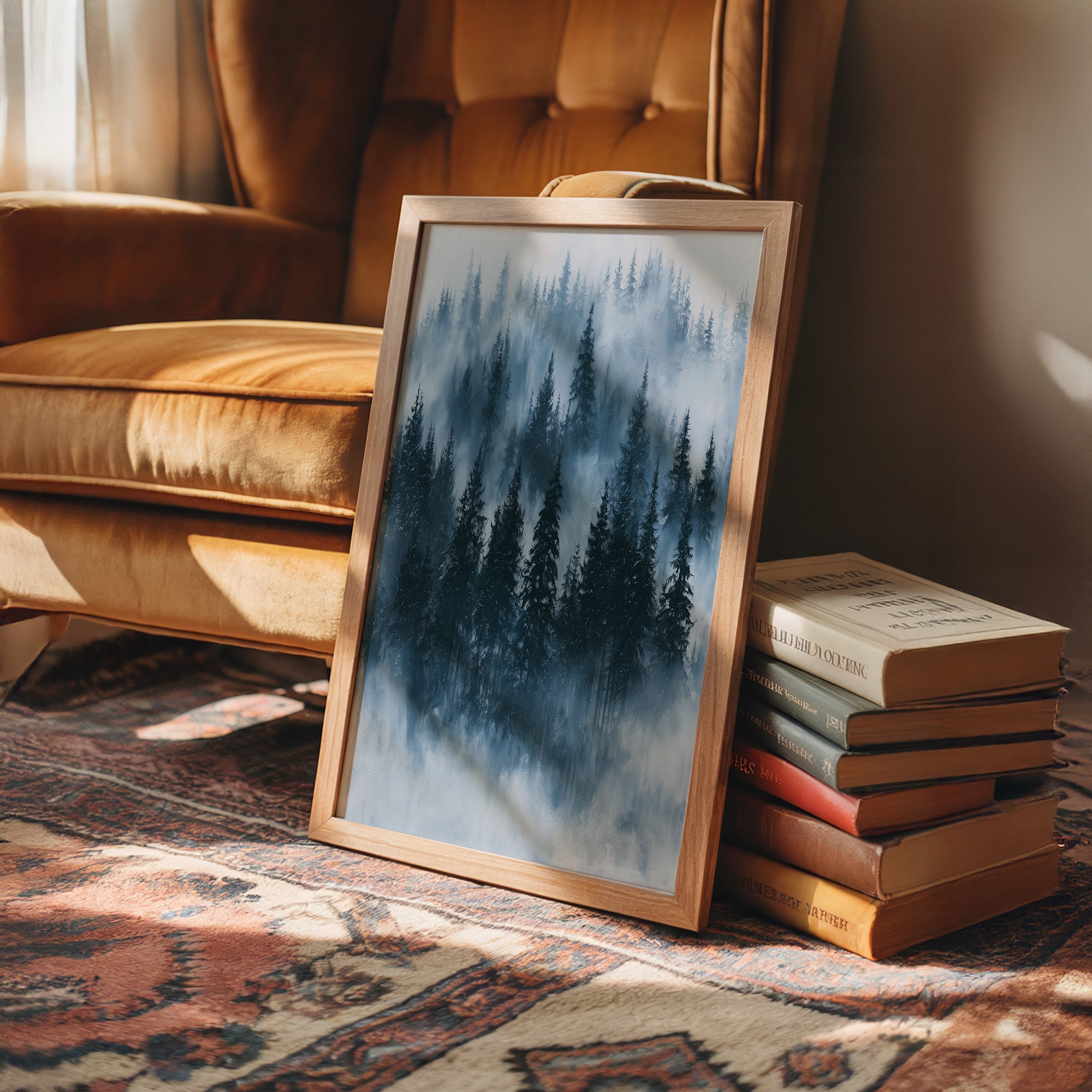 Blue Hour Pines