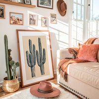 Saguaro Block Print