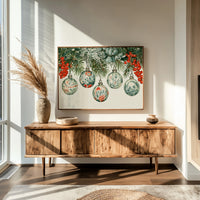 Painted Glass, Winter Berries