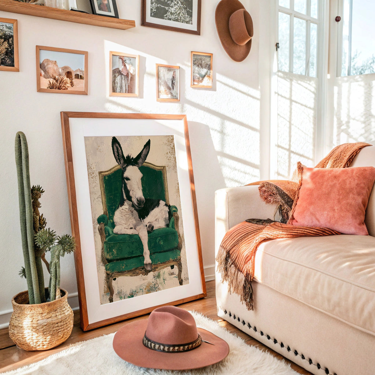 Donkey on a Velvet Throne