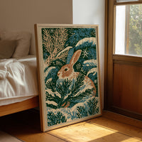 Rabbit in the Winter Pines