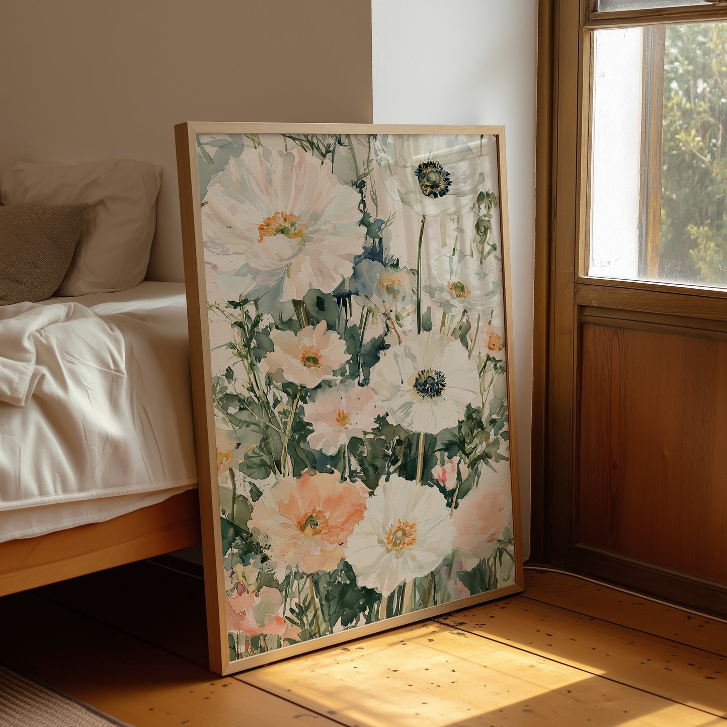 Anemones in Watercolor Bloom