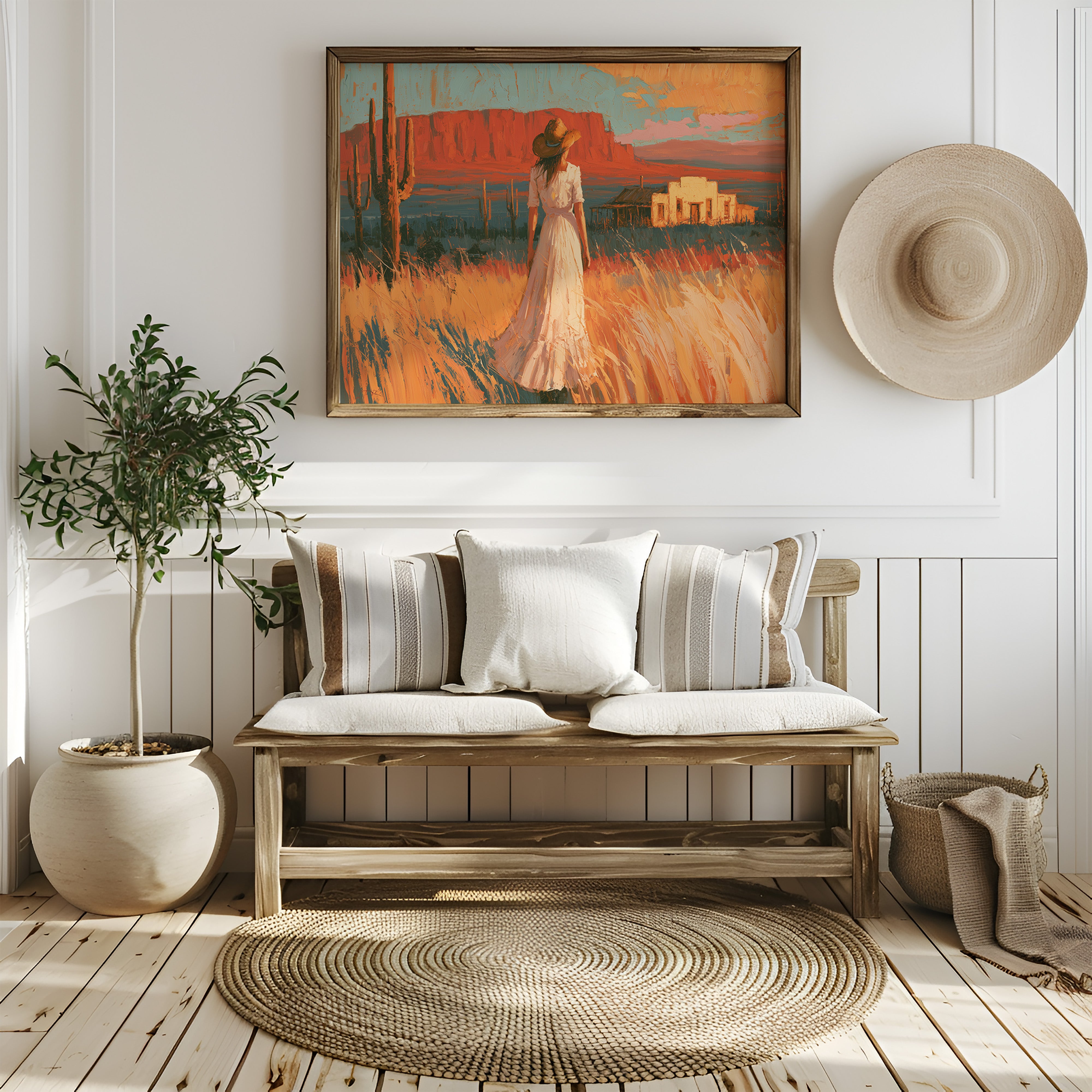 Homestead In Amber Light