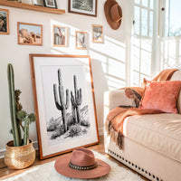 Twin Saguaro Sentinels