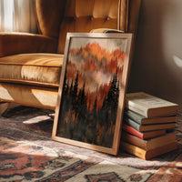 Layers of Autumn Pines