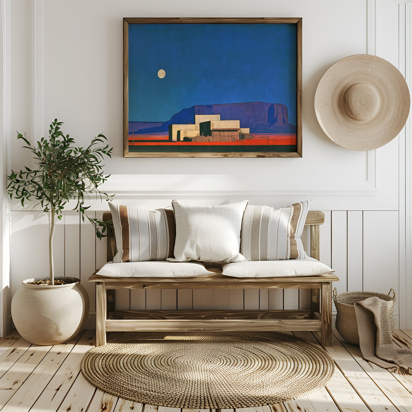 Moonrise Over The Pueblo
