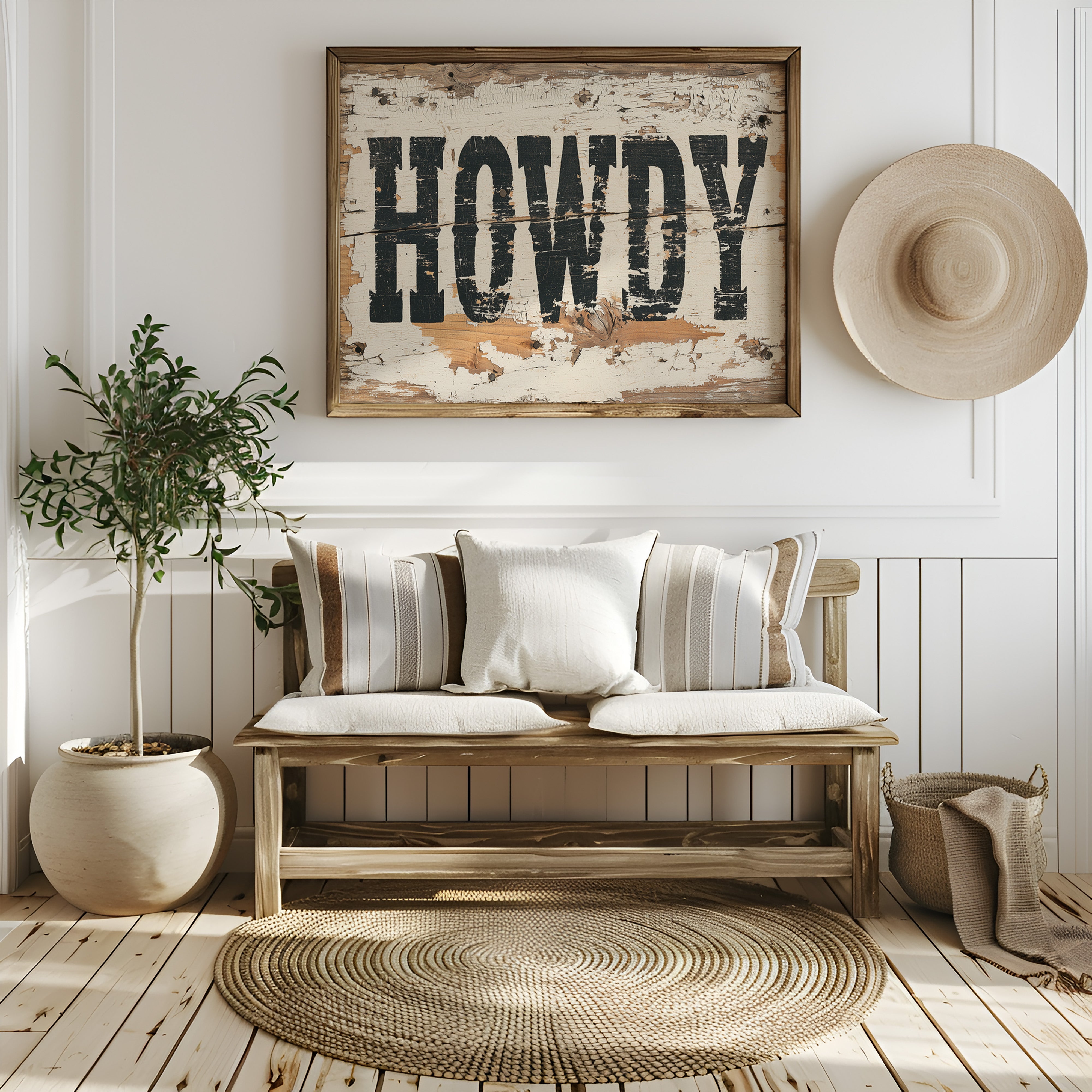Howdy, Weathered Wood