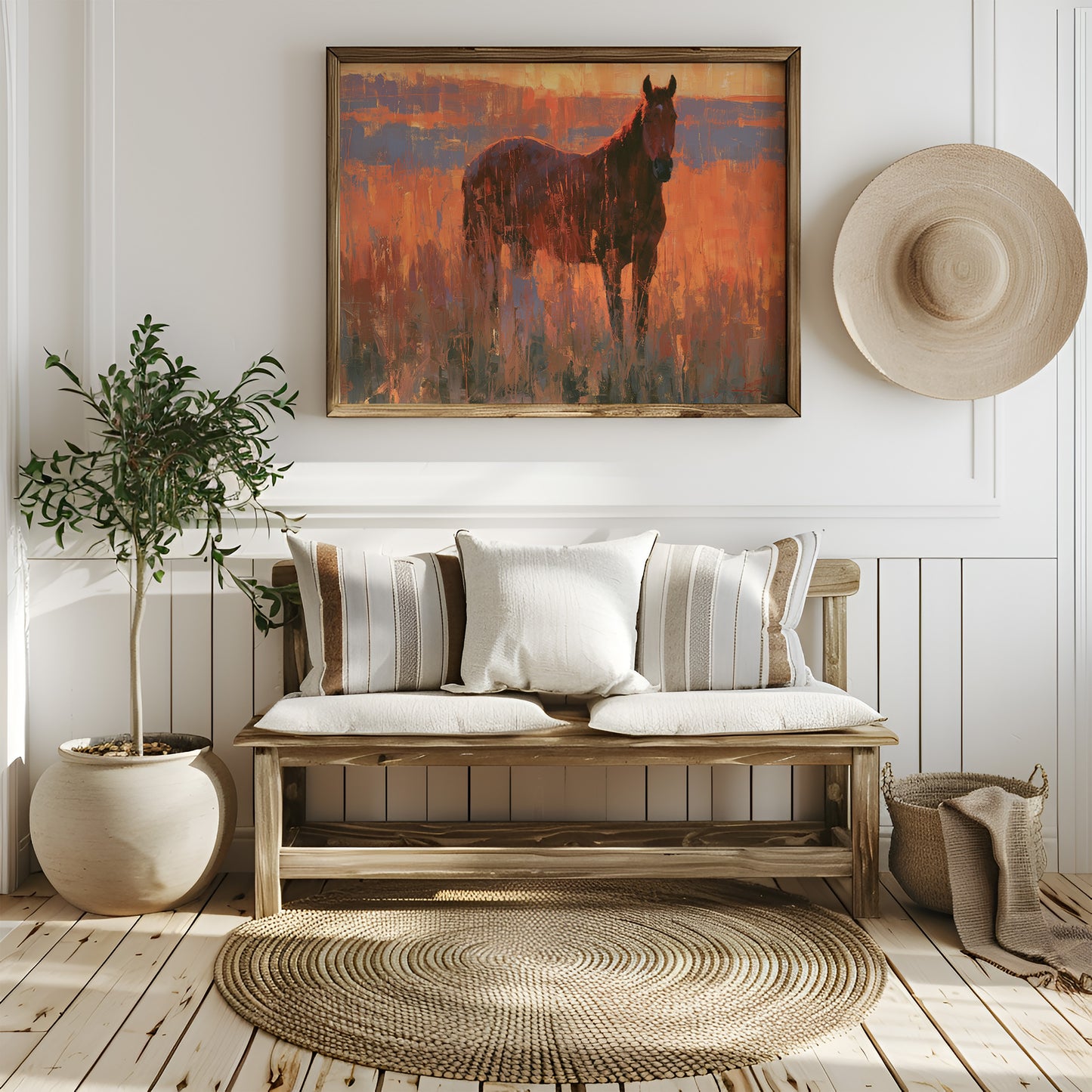 Horse Facing The Blaze