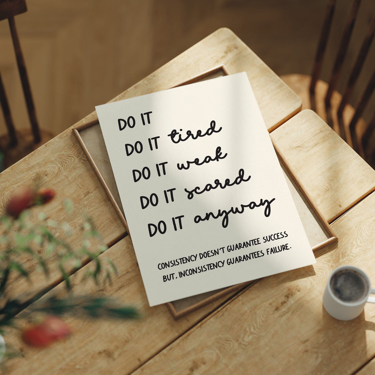 Do It Anyway: Handwritten Grit