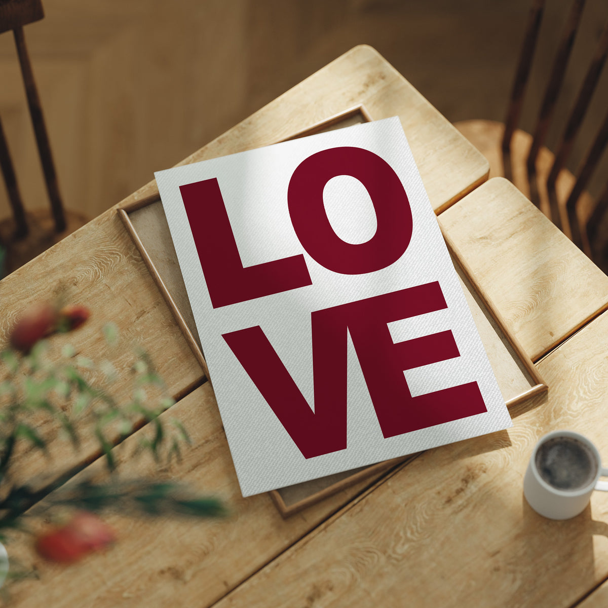 Love in Bold Block Type