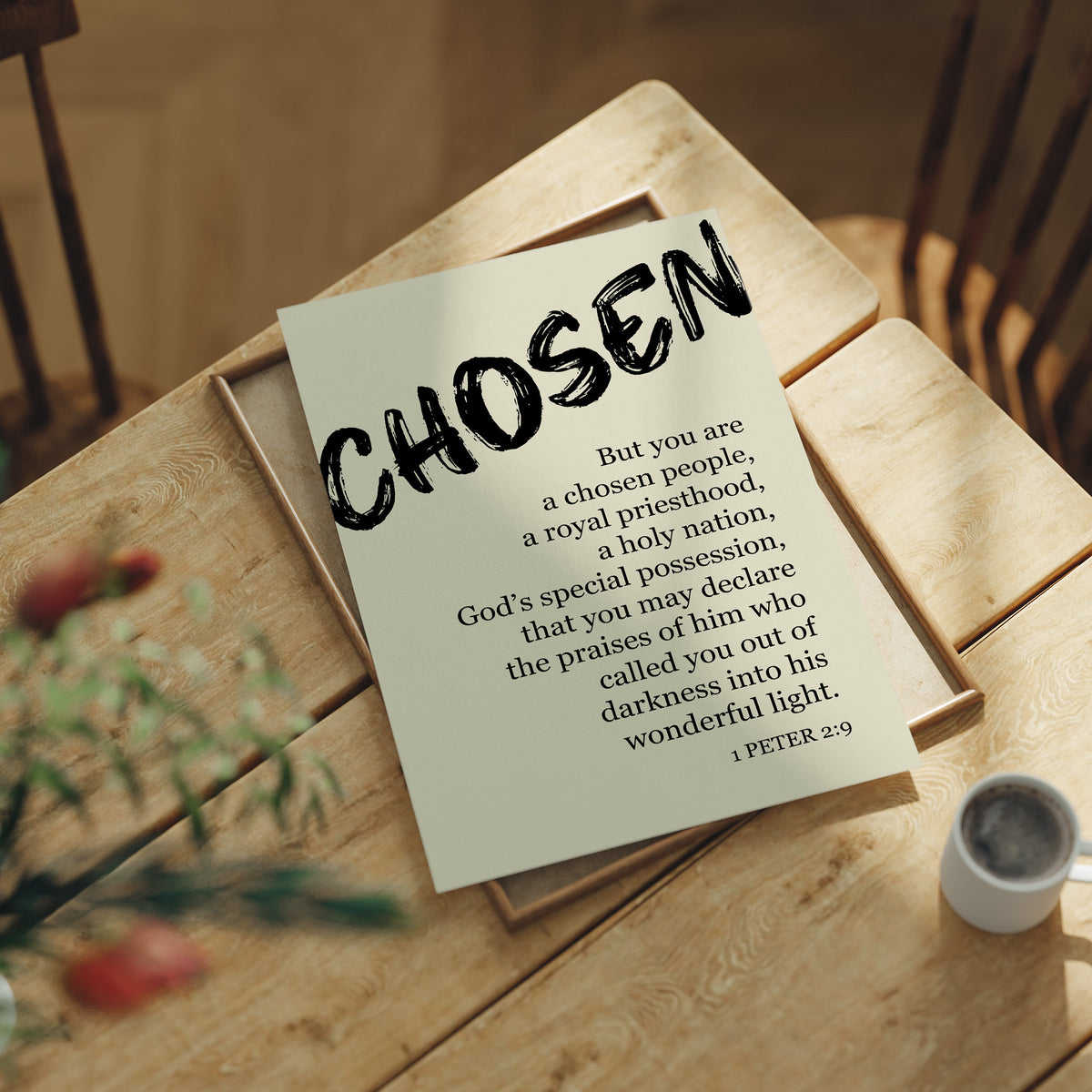 Chosen: Brushstroke Scripture Art