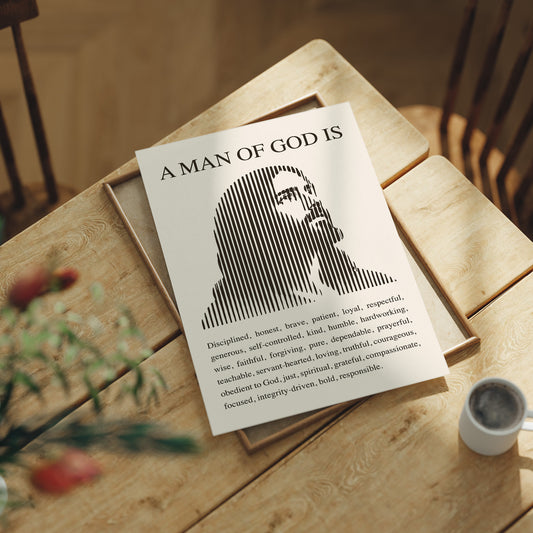 A Man of God: Ivory Line Portrait