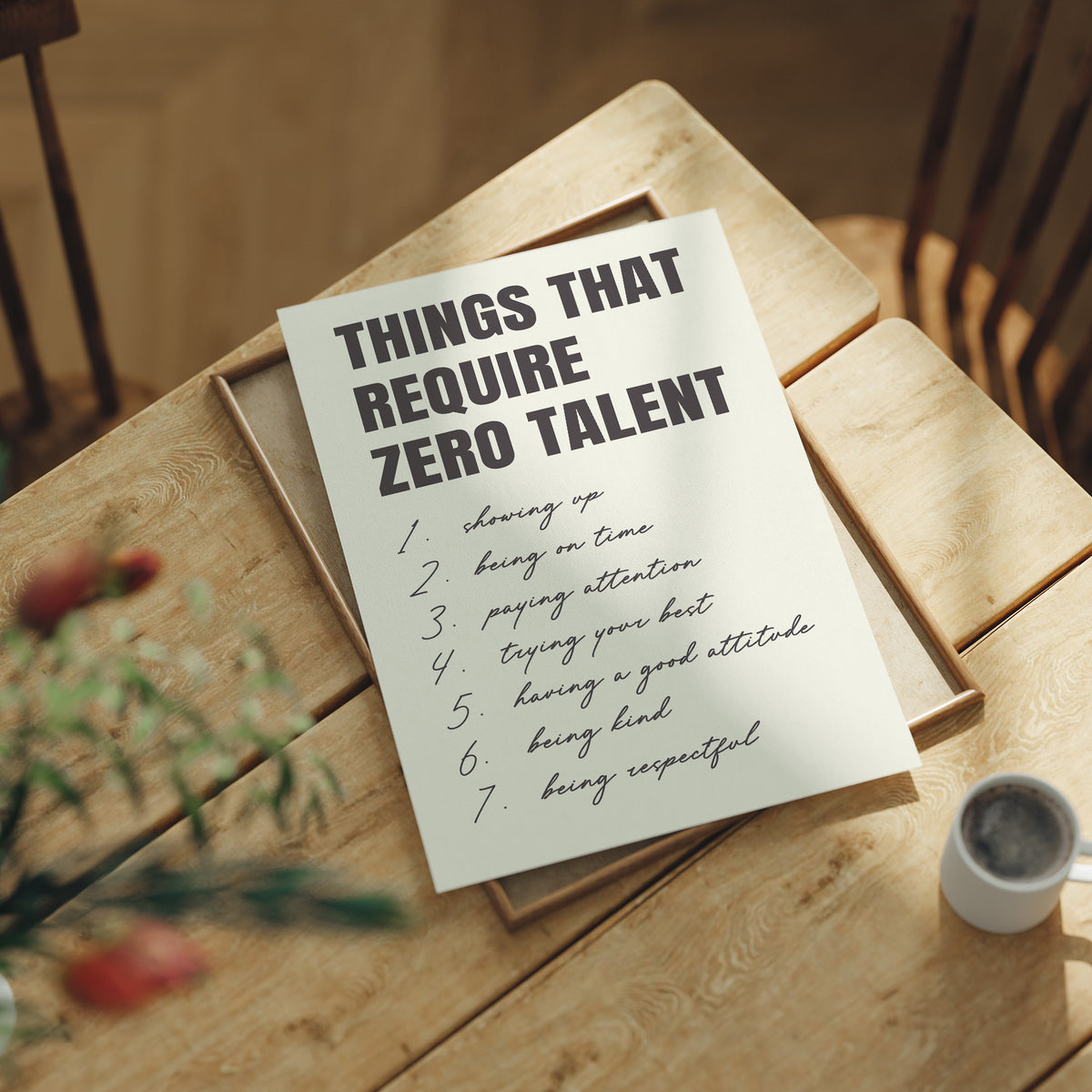 Things That Require Zero Talent