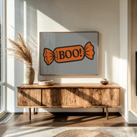 Boo Wrapped Candy Illustration