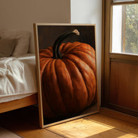 Thick And Proud Of It, framed print leaning beside a bed in a sunlit bedroom