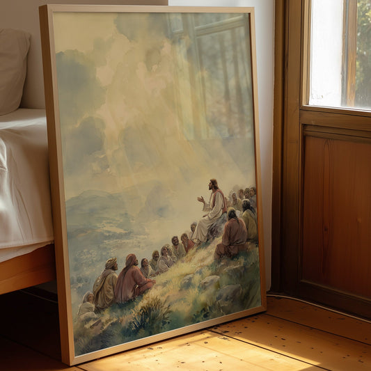 Sunlit Gathering On Hillside Heights