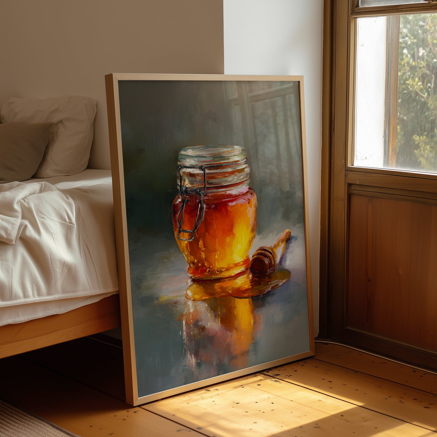 Golden Stillness in Glass