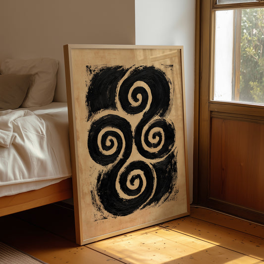 Bold Spiral Harmony Abstract