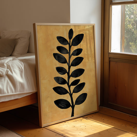 Golden Stem in Shadow