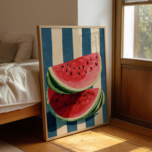 Sweet Slices in Blue Stripes