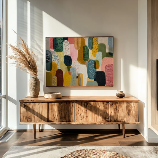 Layered Forms in Warm Light