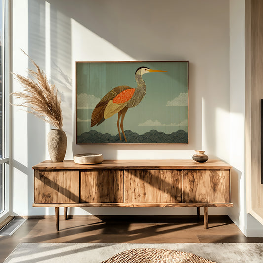 Stillness of the Painted Heron