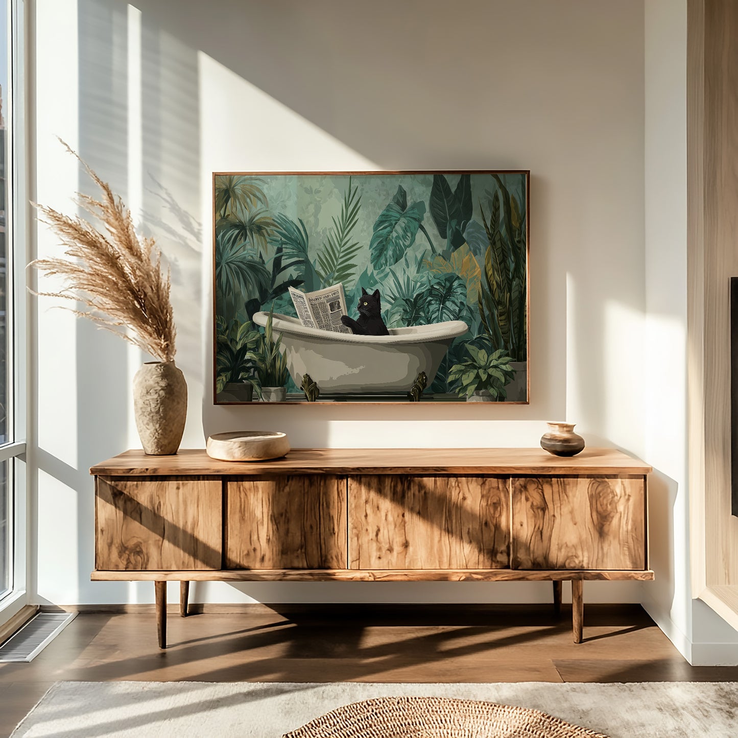Morning News in the Jungle Bath