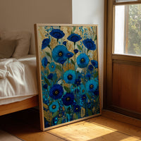 Midnight Blooms in Blue